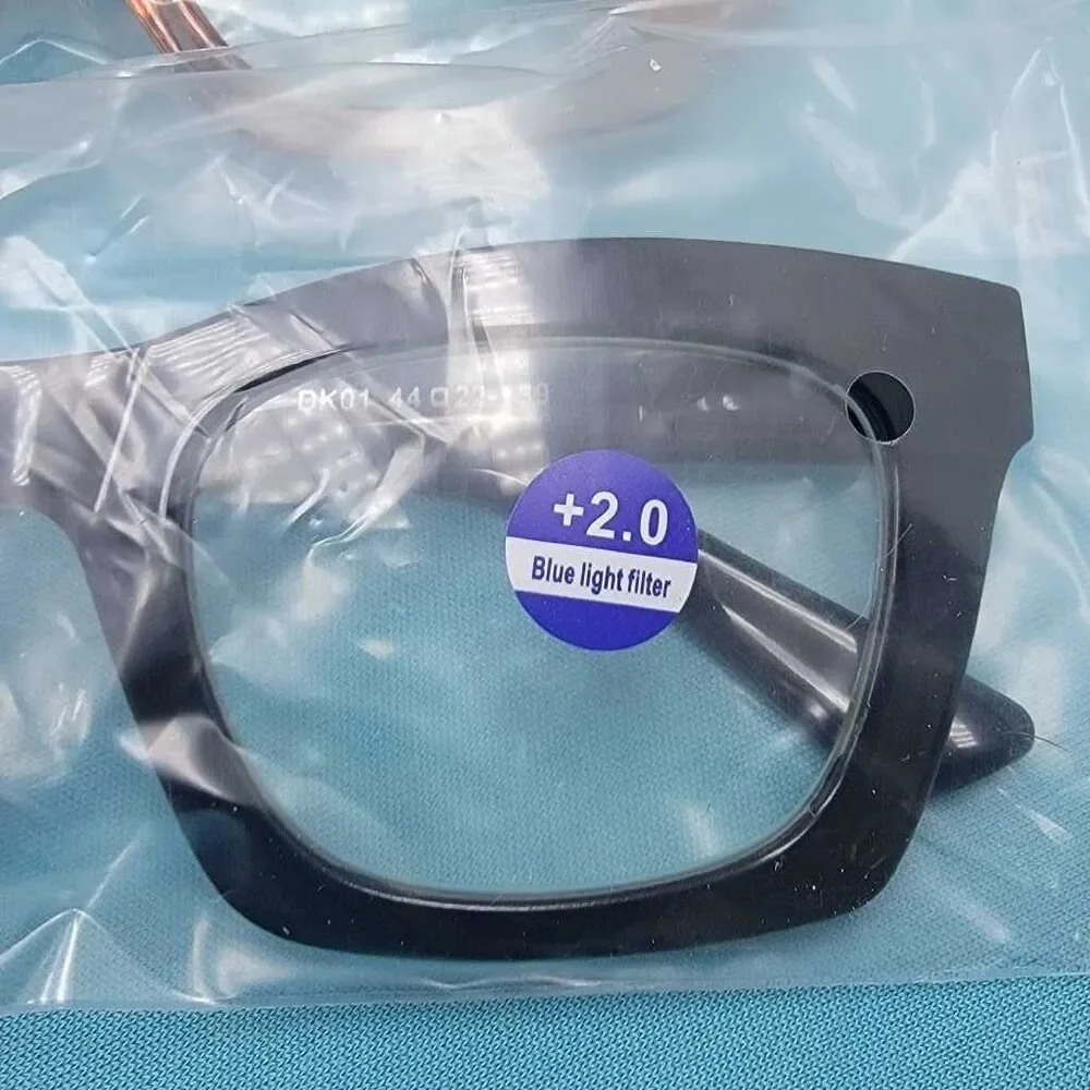 3 Pack Unisex Progressive Bifocal Reading Glasses Blue Light Filter 2+
